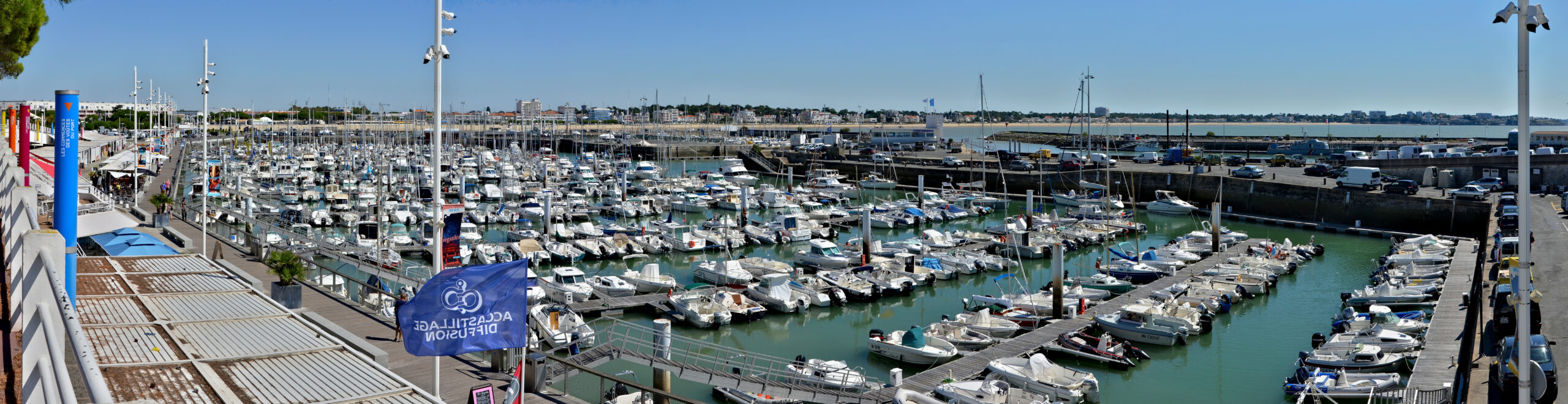 Vue panoramique du port de plaisance de Royan, Charente-Maritime